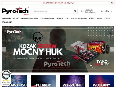 Hurtownia-fajerwerki.pl na wesle sklep internetowy