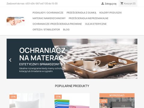 Ochraniacz-na-materac.pl podkład wodoodporny