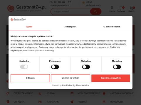 GastroNet24 - wyposażenie kuchni gastronomicznej