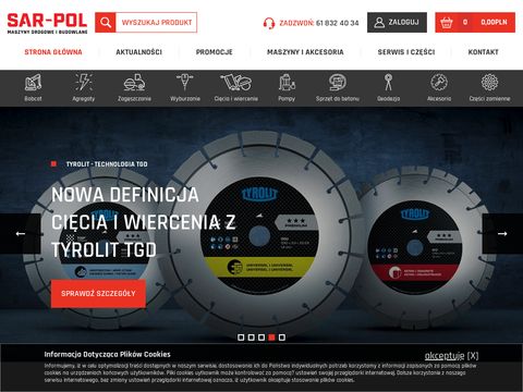 Młot hydrauliczny proponuje Sar-Pol