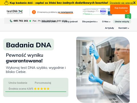 TestDNA.pl - pewne i wiarygodne badania ojcostwa