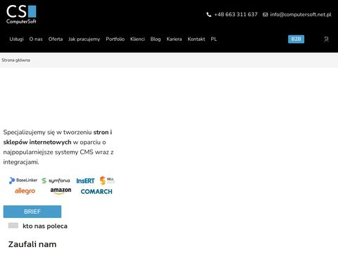 Computersoft.net.pl - projektowanie stron