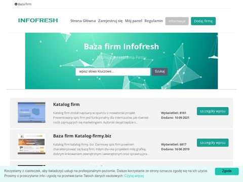 Infofresh katalog firm