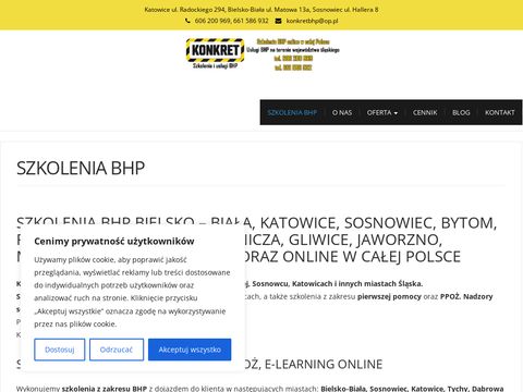 Konkretbhp.pl - szkolenia bhp